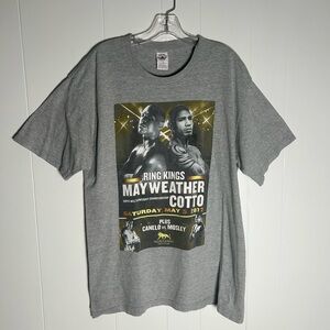 Ring Kings Gray Graphic T-Shirt Cotto Vs Mayweather 2012